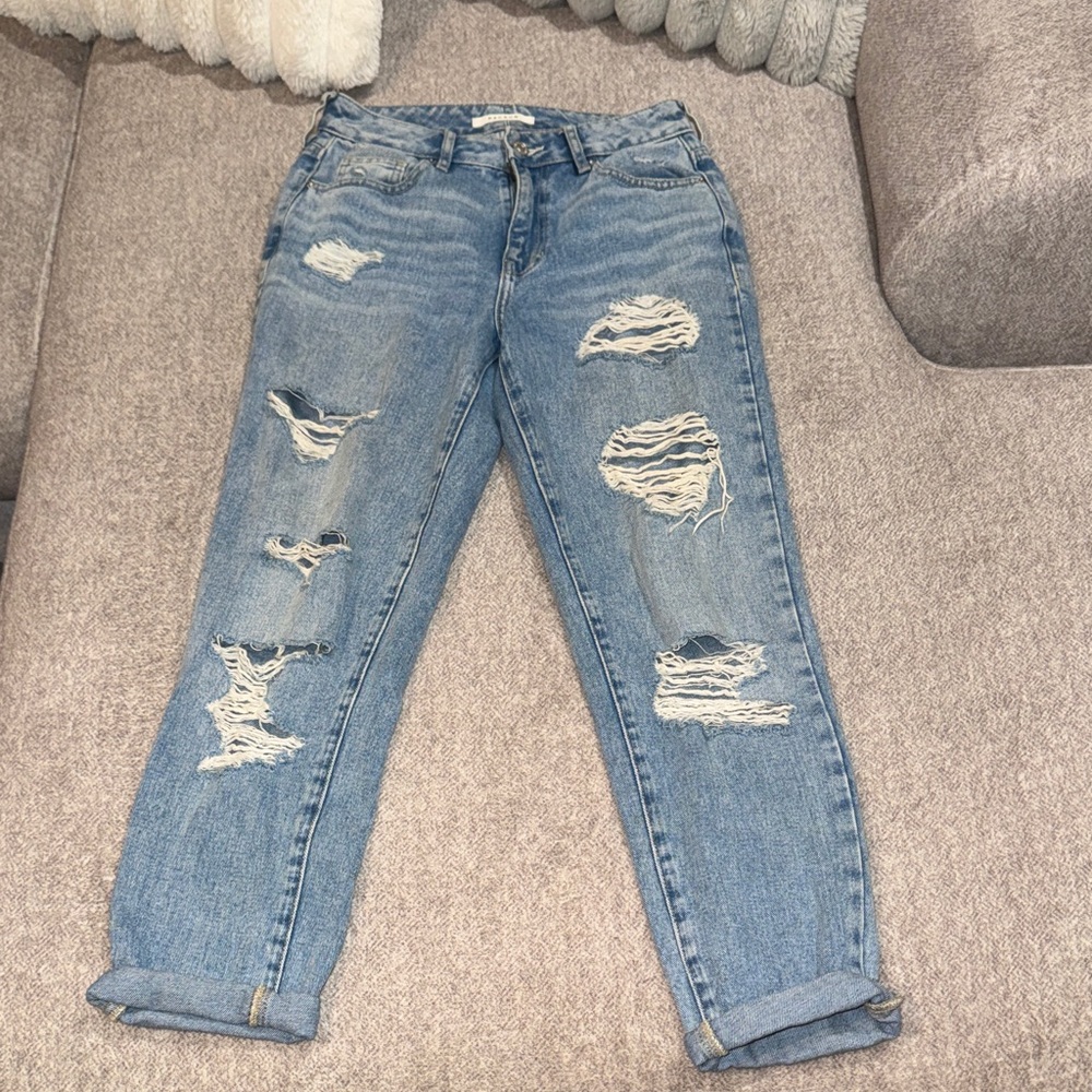 PacSun Light Blue Distressed Boyfriend Jeans